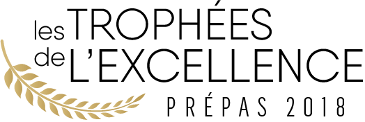 Golden trophy logo - Ceremony logo design exemple